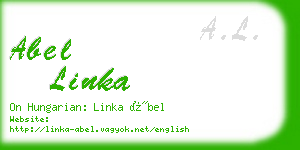 abel linka business card